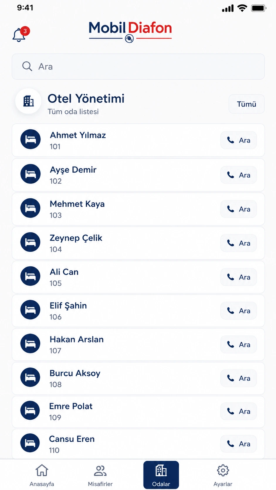 MobilDiafon ekran 5